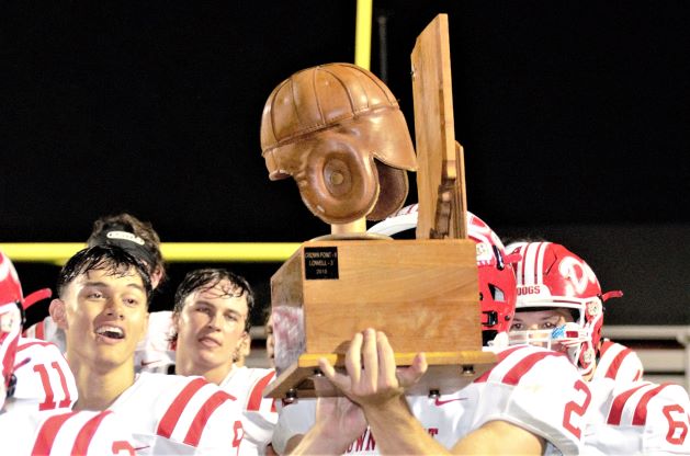 The Bulldogs take the 'Leather Helmet Trophy' for the firts time in 5 years